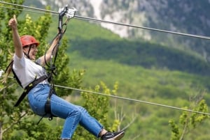 Theth’s new Zipline, the first of its kind in the area