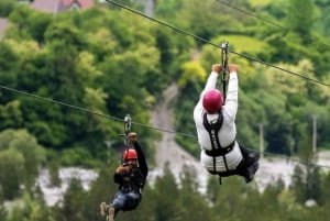 Theth’s new Zipline, the first of its kind in the area