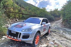 Tirana : excursion tout-terrain en Porsche Cayenne au lac Bovilla