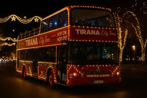 Juleomvisning i Tirana med Open Bus Albania