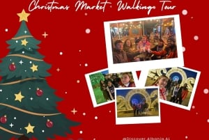 Tirana: Magico tour a piedi di Natale con un drink