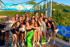 Tirana: Die längste Zipline des Balkans Petrela Adrenalin Tour