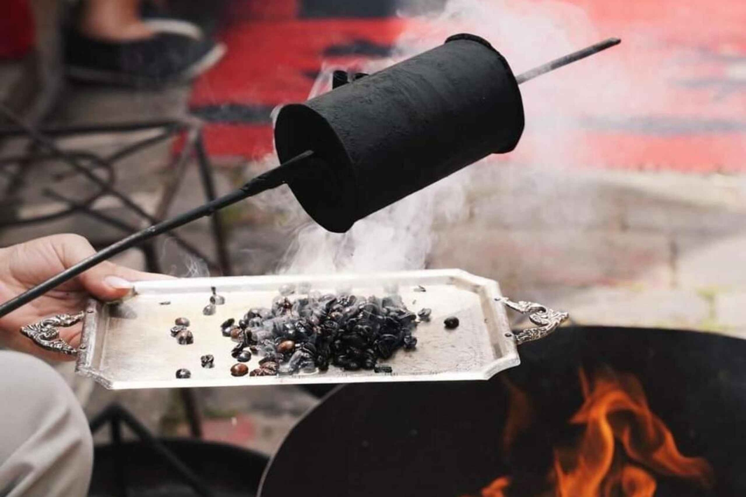 Traditional Stone-Ground Coffee Experience in Gjirokastra