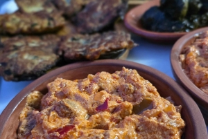 地元の庭園でのベジタリアンアルバニア料理ツアー – シュコダー