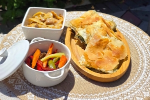 地元の庭園でのベジタリアンアルバニア料理ツアー – シュコダー