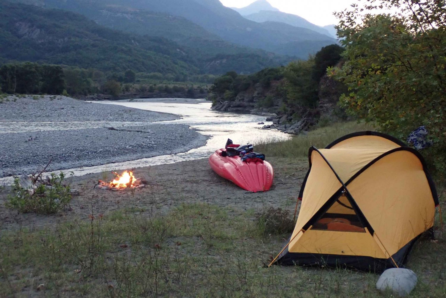 Vjosa Kajak Multi Dag & Camping 6 dagen