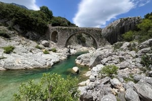 Vlora city tour,Amantia Archaelogical site and Brataj Bridge