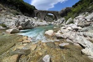 Vlora city tour,Amantia Archaelogical site and Brataj Bridge