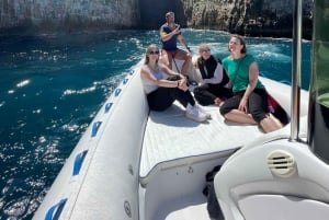 Valona: Grotta Blu, Grotta dei Pirati e Canyon in motoscafo