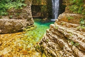 From Vlore:Brataj Bridge, Nivica Canyon & Peshtura Waterfall