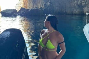 Vlore : Visite guidée de la grotte de Dafina et de la grotte de Haxhi Ali en hors-bord