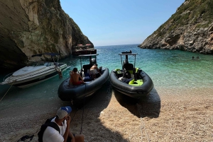 Vlore : Visite guidée de la grotte de Dafina et de la grotte de Haxhi Ali en hors-bord