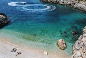 Vlore: speedboottocht Haxhi Ali-grot en Dafina-grot