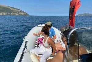 Vlore: speedboottocht Haxhi Ali-grot en Dafina-grot