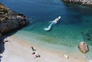 Vlore: speedboottocht Haxhi Ali-grot en Dafina-grot