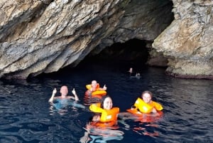 Vlore: speedboottocht Haxhi Ali-grot en Dafina-grot