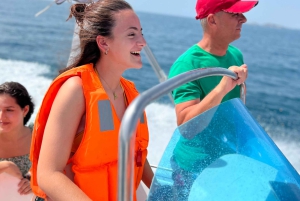 Vlore: speedboottocht Haxhi Ali-grot en Dafina-grot