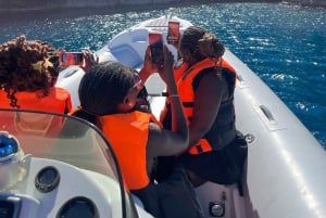 Udforsk Sazan-øen, Haxhi Ali-hulen og Karaburun med speedbåd