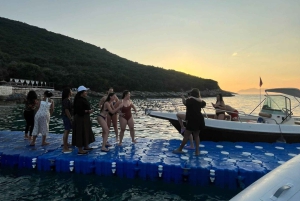 Udforsk Sazan-øen, Haxhi Ali-hulen og Karaburun med speedbåd