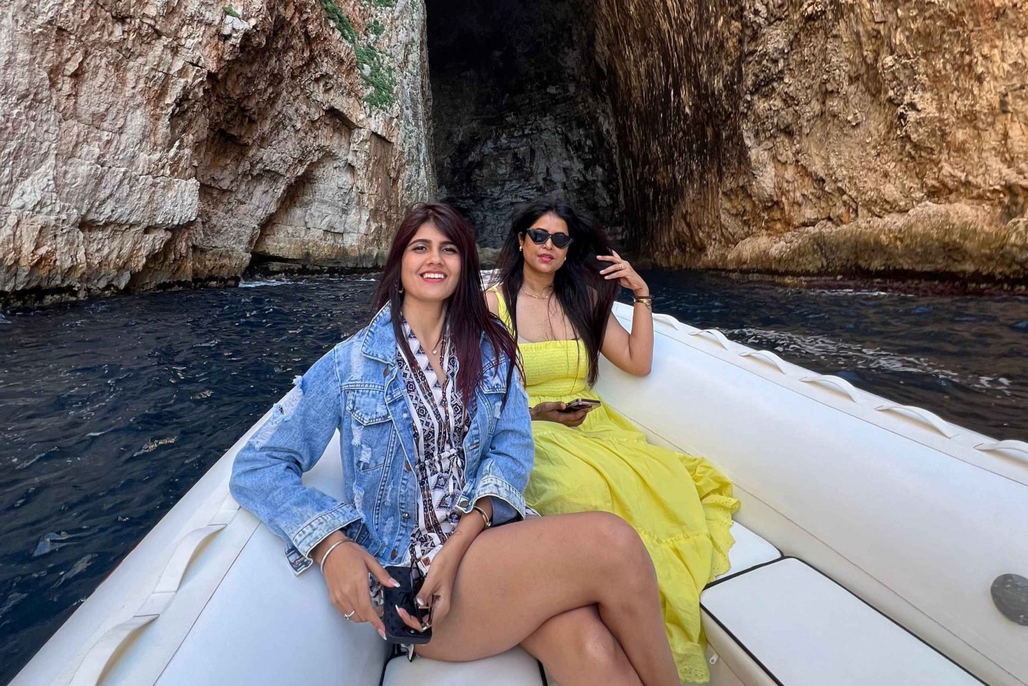Vlorë: Private Boat Tour to Sazan - Haxhi Ali Cave-Karaburun