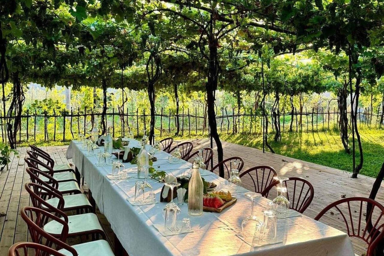 Dégustation de vins à la cave Alpeta