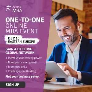 Meet your dream universities at the Access MBA Online event on 15 December