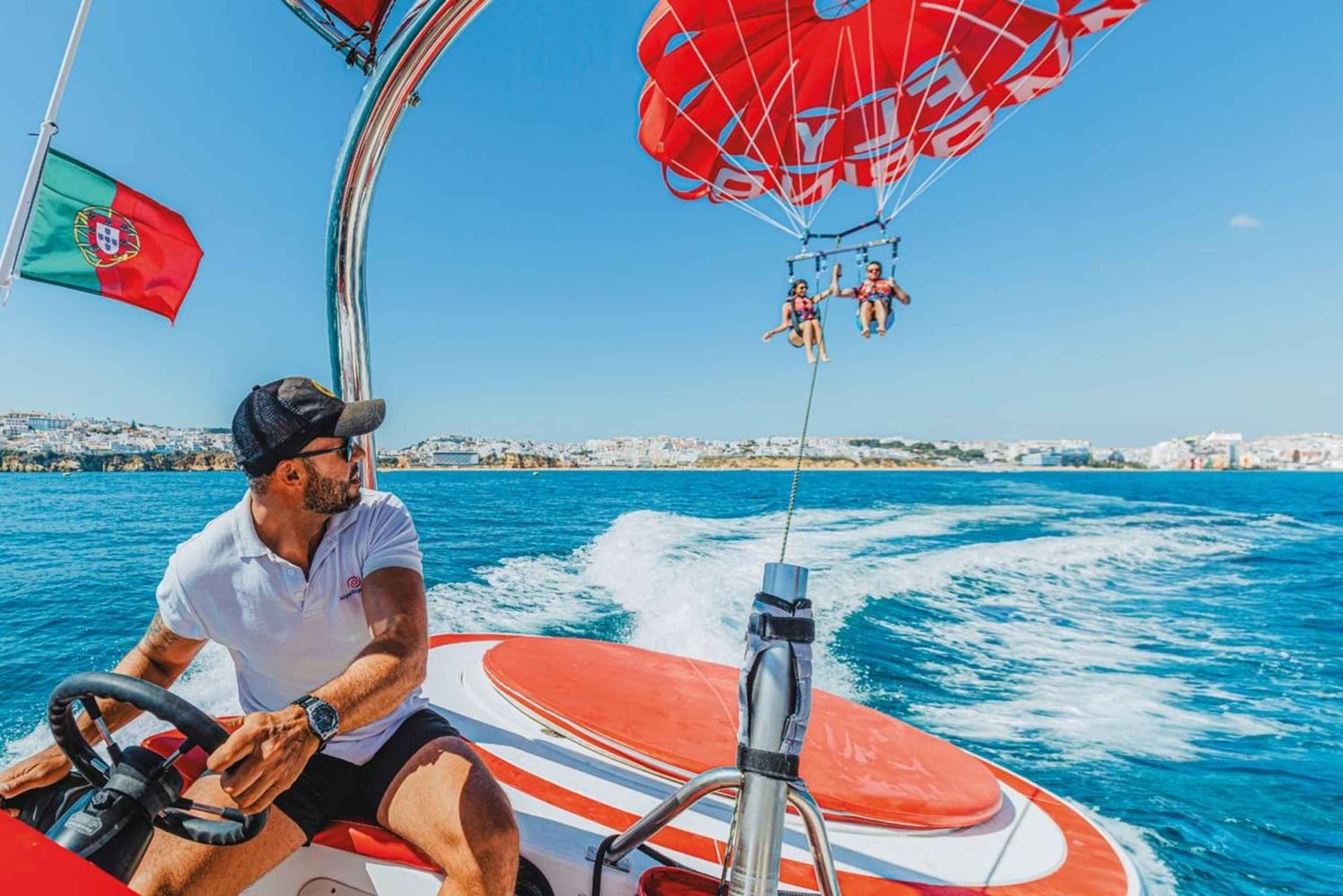Albufeira: Single, Double or Triple Parasailing Tour