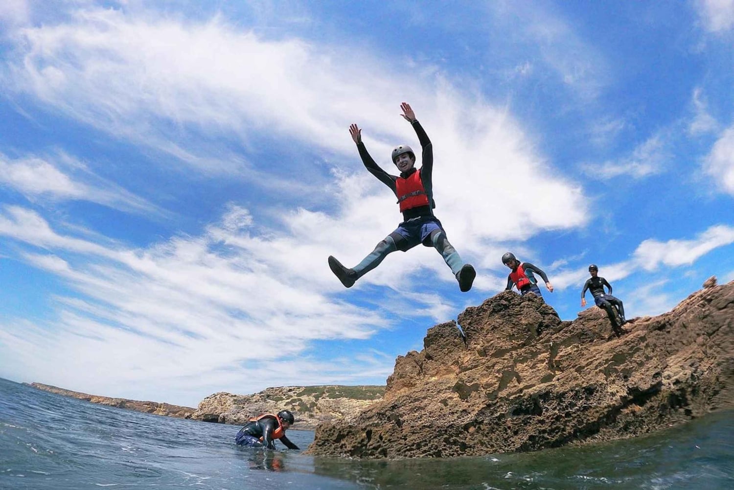 Lagos: Algarve Coasteering and Snorkeling Adventure