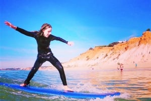 Albufeira: Clase de surf de 2 horas en la playa de Falesia