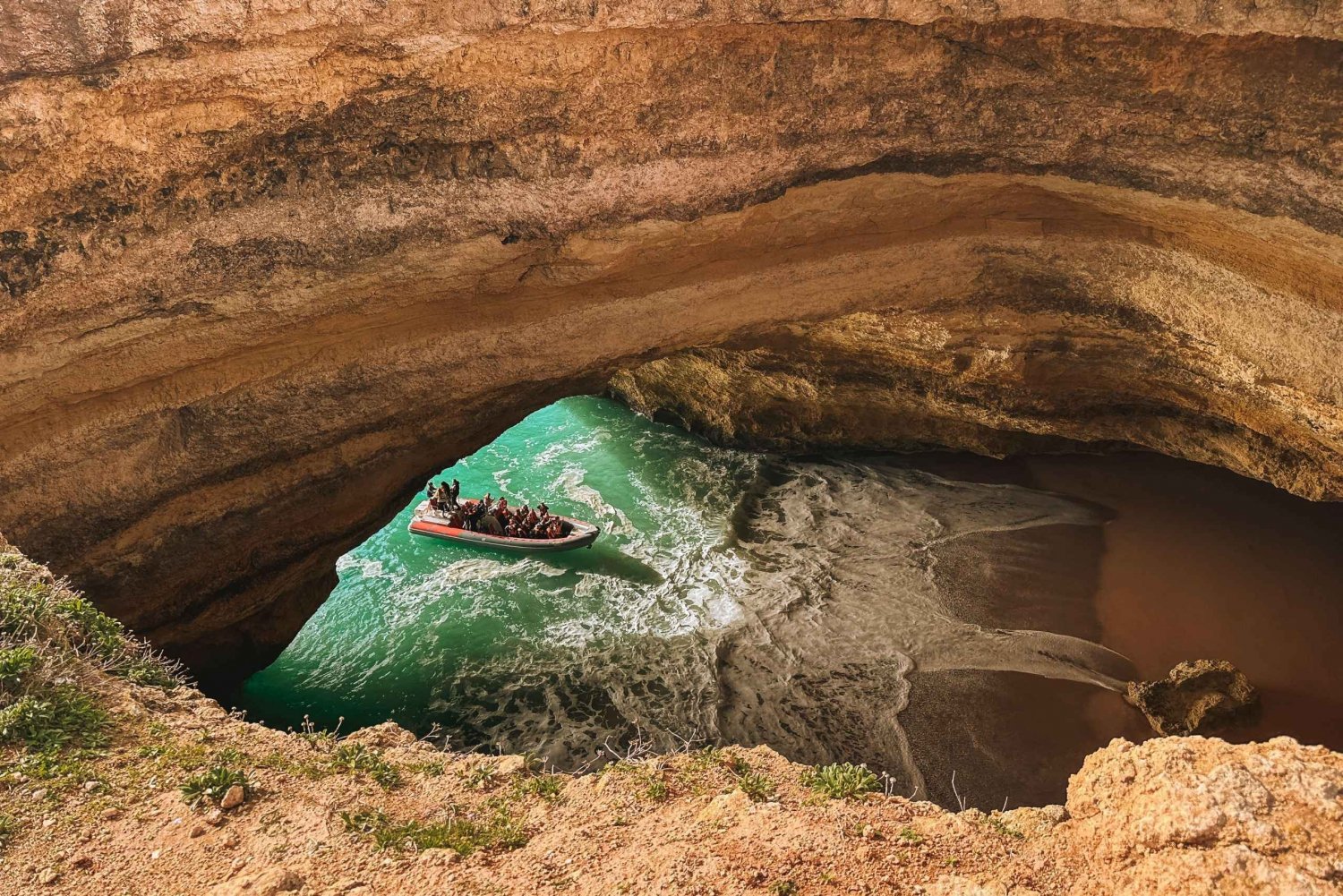 Albufeira: Excursión de Aventura a la Cueva de Benagil, Algar Seco y Marinha