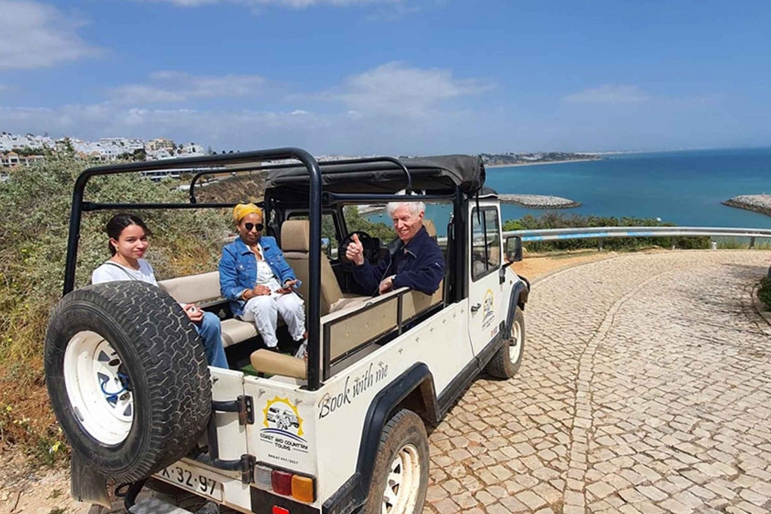 Albufeira: Jeep-tur til strendene, gamlebyen og Salgados-lagunen
