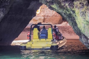 Albufeira: tour en lancha con delfines y cuevas de Benagil