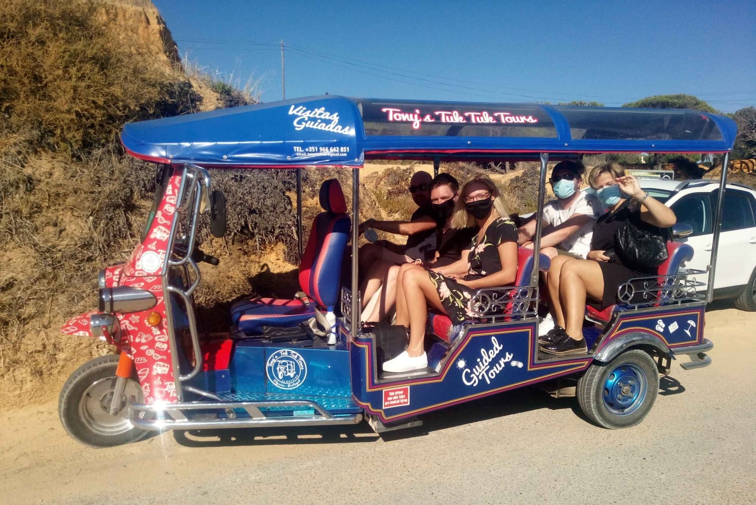 Albufeira: Benagil Caves & Senhora da Rocha Tour by Tuk Tuk