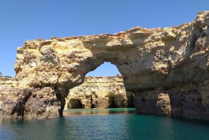Albufeira: Coastline and Benagil Caves Tour by Catamaran