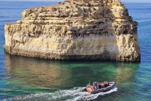 Albufeira: Delfinbeobachtung und Bootsfahrt zur Benagil-Höhle