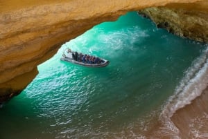 Albufeira: Dolphins, Benagil Caves and Coastline Boat Tour