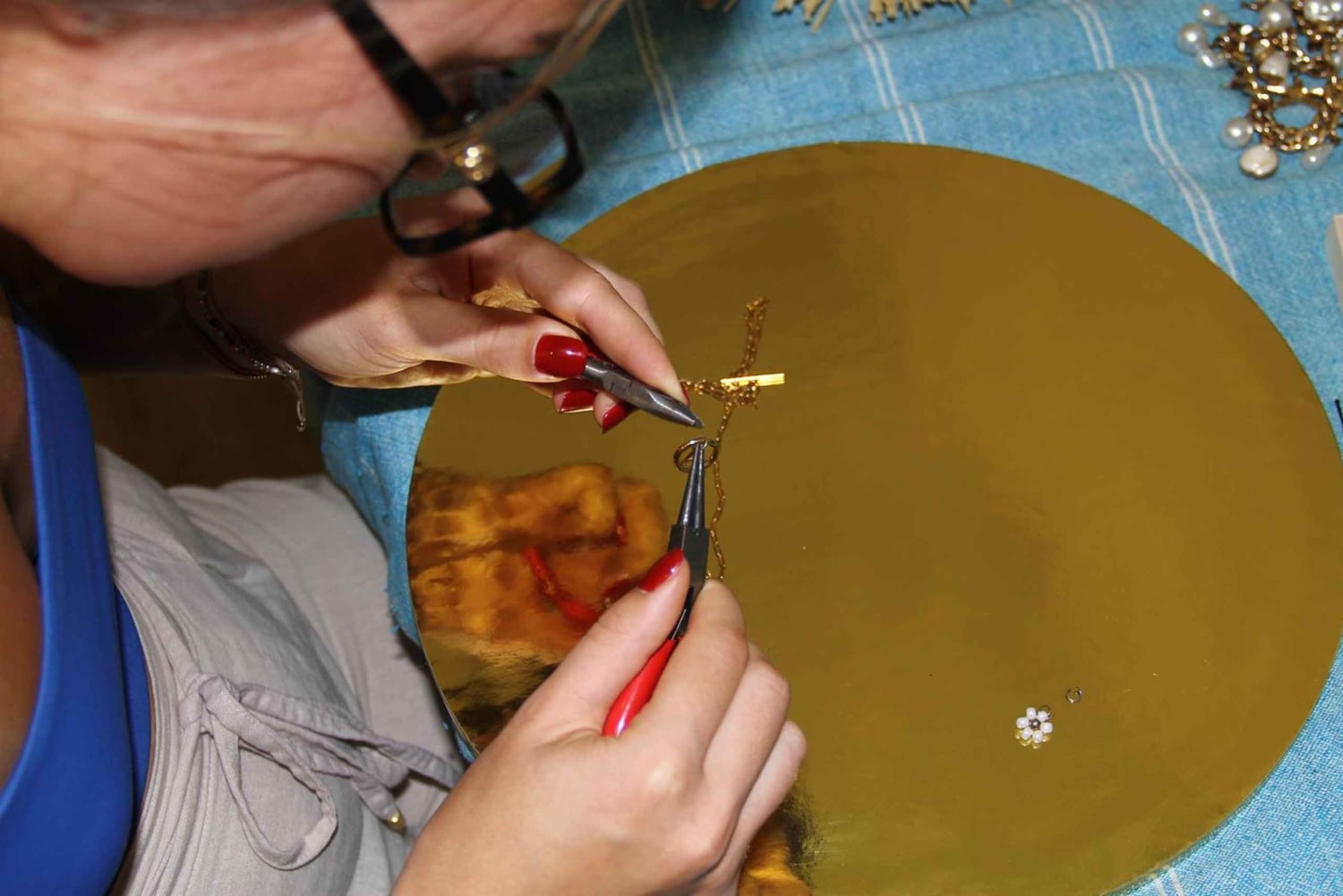 Albufeira: Smyckesworkshop med snacks och drycker