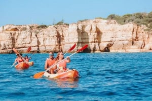 Albufeira: Kayak Tour of Hidden Caves and Secret Beaches