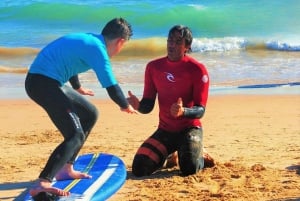 アルブフェイラ：プライア・ダ・ガレでのプライベート・サーフィン・レッスン