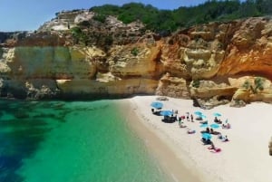 Albufeira: Sailing Boat Cruise BBQ & Open Bar on the Beach