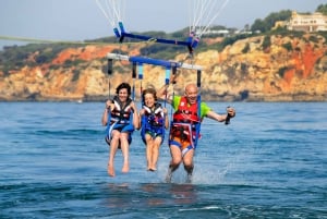 Albufeira: Single, Double or Triple Parasailing Tour