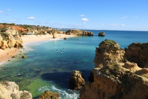 Albufeira: Stand-Up Paddle Caves and private beaches Tour