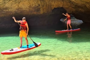 Albufeira: Stand Up Paddle Lesson and Coastal Tour