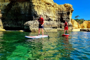 Albufeira: Stand Up Paddle Lesson and Coastal Tour