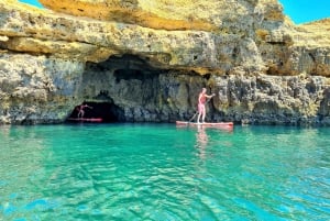 Albufeira: Lección de Stand Up Paddle y Excursión Costera