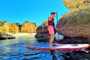 Albufeira: Lección de Stand Up Paddle y Excursión Costera