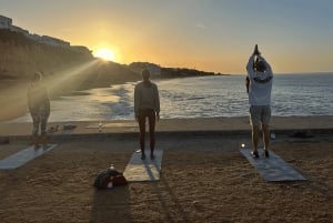 Albufeira: Sunrise Beach Yoga with an Instructor