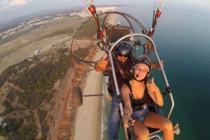Albufeira: Paraglidingflygning vid solnedgången