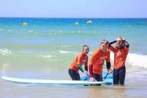 Albufeira: Small Group Surf Lesson with Private Instructor