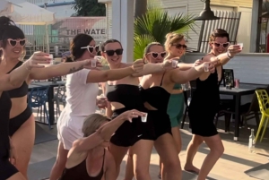 Albufeira: wijn-yoga met opbeurende muziekervaring